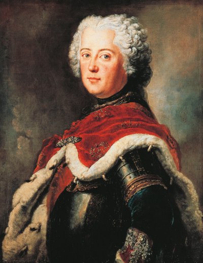 Portræt af Frederik II af Brandenburg, kendt som den Store (Berlin af Antoine Pesne