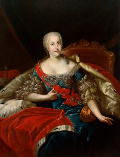 Portræt af Johanna-Elizabeth, kurfyrste af Anhalt-Zerbst