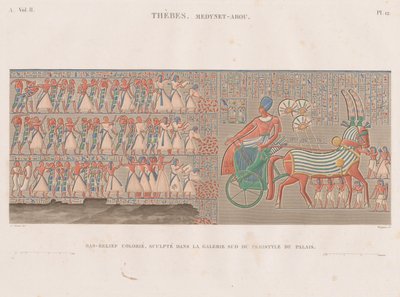 Beskrivelse af Egypten: Theben. Medynet-Abou, bind. II, Pl. 12 af Antoine Phelippeaux