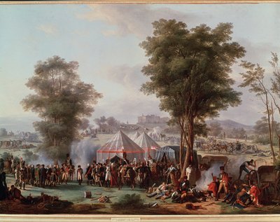 Bivuak af kejser Napoleon I, nær slottet Ebersberg i Østrig 4/05/1809 (maleri af Antoine Pierre Mongin