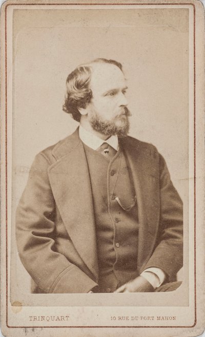 Portræt af danseren, koreografen og balletmesteren Paul Taglioni 1808-1884, ca 1860. af Antoine Rene Trinquart
