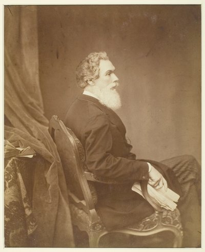 Uden titel (mand i stol, profil) af Antoine Samuel Adam Salomon