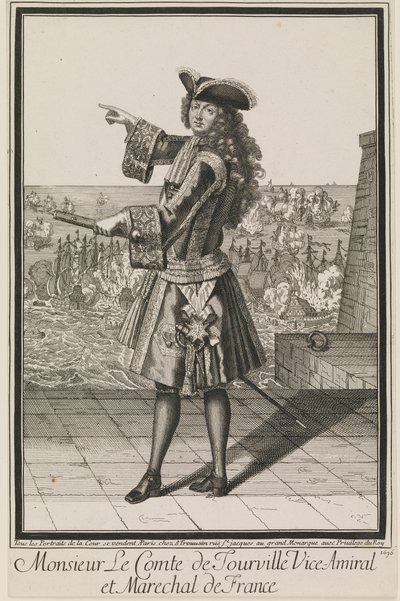 Monsieur Le Comte de Tourville Viceadmiral og Marechal af Frankrig af Antoine Trouvain