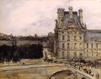 Et hjørne af Louvre af Antoine Vollon