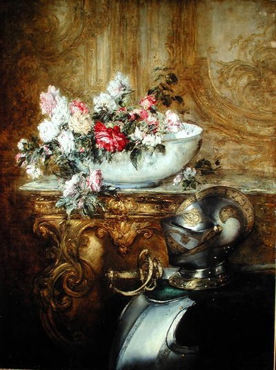 Stilleben af en skål med blomster af Antoine Vollon