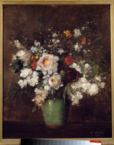 Vase med blomster Maleri af Antoine Vollon (1833-1900) Lille Museum of Fine Arts fra det 19. århundrede af Antoine Vollon