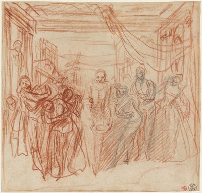Italienske komikere, der bukker af Antoine Watteau