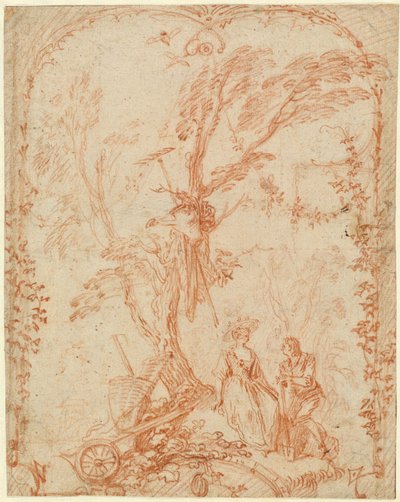 Den galante gartner af Antoine Watteau