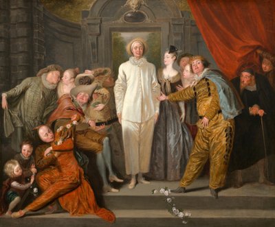 De italienske komikere af Antoine Watteau