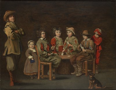 De unge kortspillere, 1643 af Antoine and Louis Le Nain