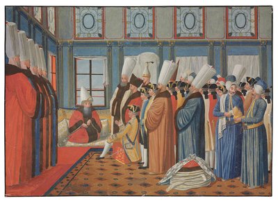 Præsentationen af grev de Vergennes, Louis XV