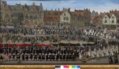 Procession af Sablon-pigerne i Bruxelles, ca. 1635 af Antoine or Anthonis Sallaert