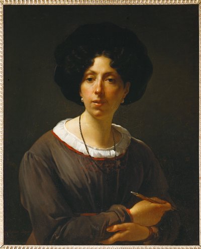 Selvportræt ... af Antoinette Cecile Hortense Lescot Haudebourt