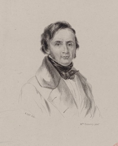 Portræt af pianist og komponist Joseph Bernard Woets 1783-1878, ca. 1830. af Antoinette Louise Demarcy