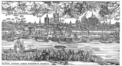 Udsigt over Köln af Anton (after) Woensam