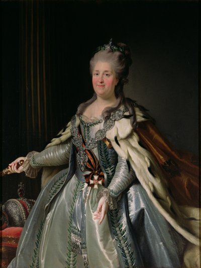 Portræt af Catherine II (1729-96) af Anton Albertrandi