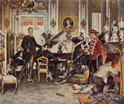 I opsamlingsområdet uden for Paris af Anton Alexander von (after) Werner