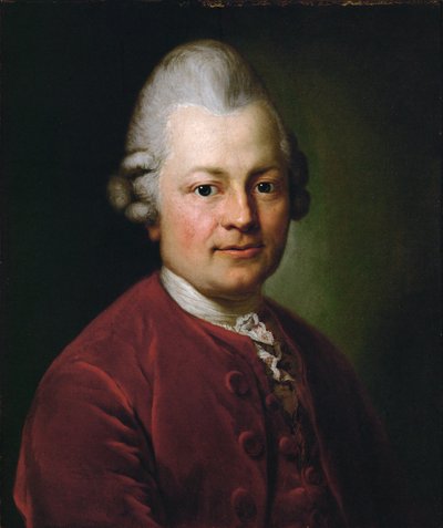 Gotthold Ephraim Lessing, tysk digter (olie på lærred) af Anton Graff
