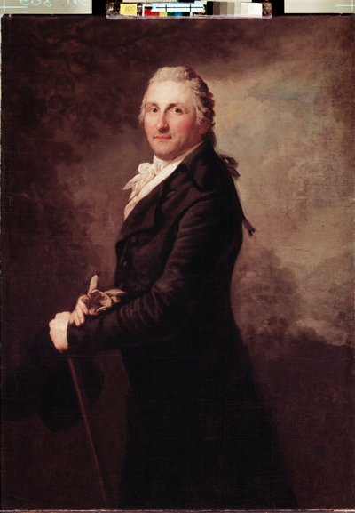""Portræt af George Leopold af Gogul (eller Goguel), fransk soldat og politiker"" Maleri af Anton Graff (1736-1813) 1796 Dim. 130x95 cm Eremitagemuseet, Sankt Petersborg af Anton Graff