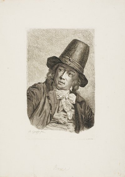 Portræt af Abraham Bosse af Anton Graff