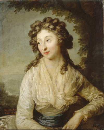 Portræt af Konstancja Lubomirska Rzewuska, 1789 af Anton Graff