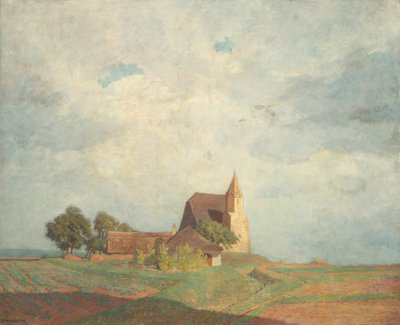 Kirke i Holzern nær Sausenstein af Anton Hans Karlinsky