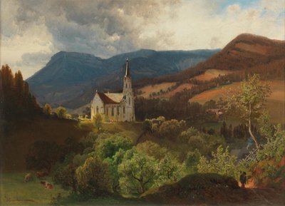 Anton Hlavacek Bergkirche af Anton Hlavacek