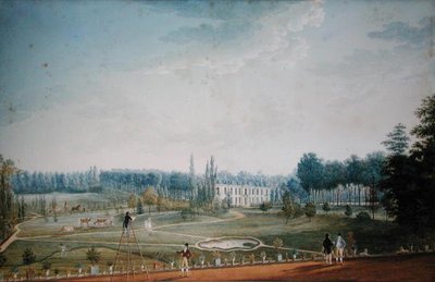 Chateau and Park of Ris-Orangis, ca. 1811 (wc på papir) af Anton Ignaz Melling