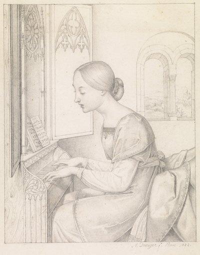 Sankt Cecilia af Anton Josef Dräger