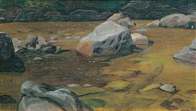 sten i åen af Anton Josef von Kenner