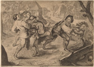 Bønders kamp af Anton Joseph Prenner after Pieter Bruegel the Elder