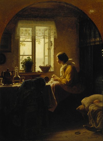 Ved vinduet, af Anton Laurids Johannes Dorph