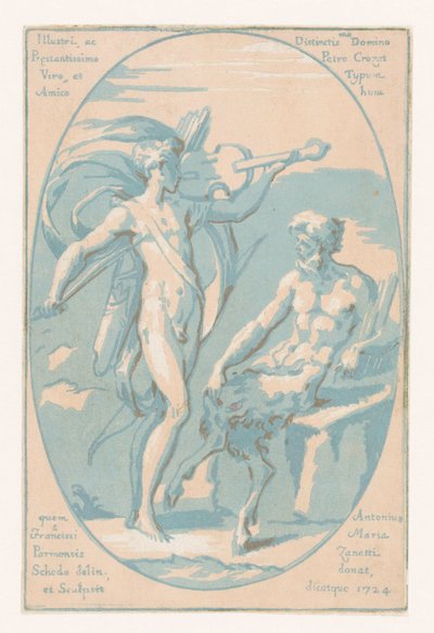 Kamp mellem Apollo og Marsyas af Anton Maria I Zanetti