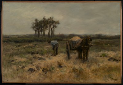 Gravesand, eller Sandvognen, ca. 1875 af Anton Mauve