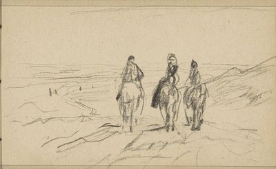 Tre ryttere i klitterne af Anton Mauve