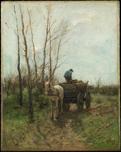 Indsamling af brænde af Anton Mauve