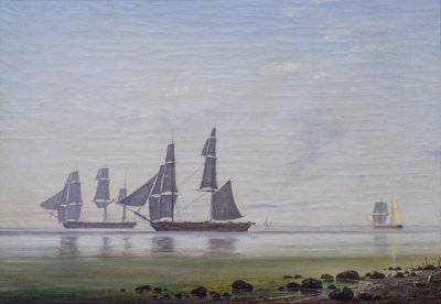 En rolig morgen på havet af Anton Melbye