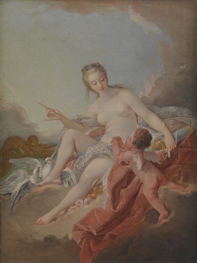 Venus og Amor af Anton Muller