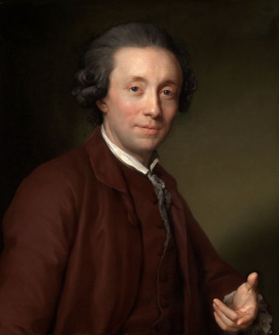 Portræt af statsminister baron Wilhelm von Edelsheim af Anton Raphael Mengs