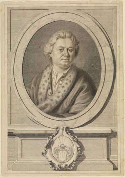 Portræt af en ældre herre (forlæg til et kobberstik) af Anton Raphael Mengs