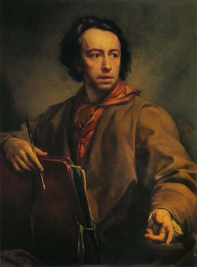 Italiensk:  Autoritratto Selvportræt af Anton Raphael Mengs