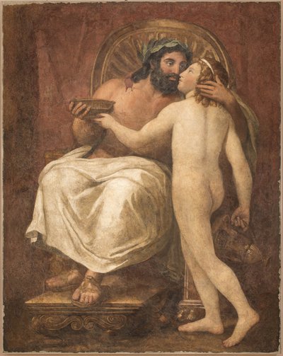 Jupiter kysser Ganymedes, 1759-1760. af Anton Raphael Mengs