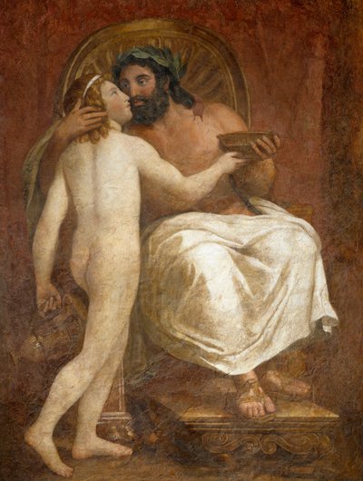 Jupiter kysser Ganymedes, af Anton Raphael Mengs af Anton Raphael Mengs
