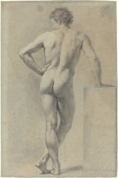 Mandlig nøgenstudie af Anton Raphael Mengs