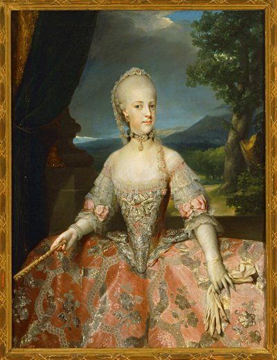 Marie Caroline de Lorena (maleri på lærred) af Anton Raphael Mengs