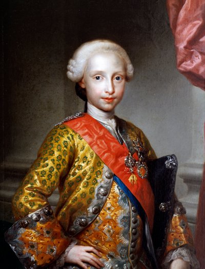 Portræt af Antonio Pascual af Borbon og Wettin (Hus af Anton Raphael Mengs