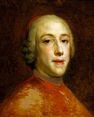 Portræt af Henry Benedict Marie Clement Edward Stuart, kardinal York, af Anton Raphael Mengs, omkring 1756 af Anton Raphael Mengs