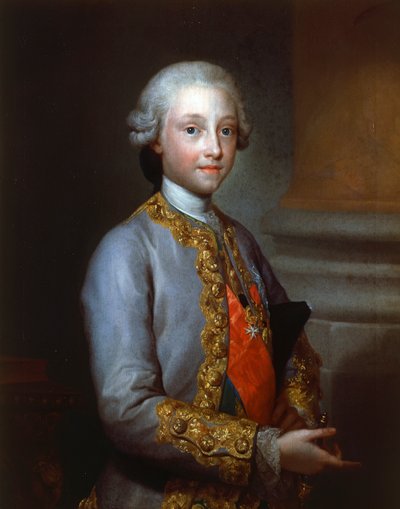 Portræt af Infante Gabriel af Spanien (Portici af Anton Raphael Mengs