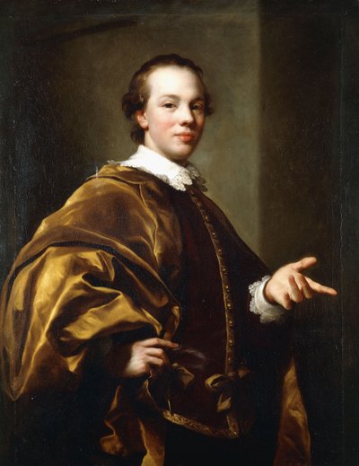 Portræt af John, 7. jarl af Galloway, trekvart-længde, ca. 1758 af Anton Raphael Mengs