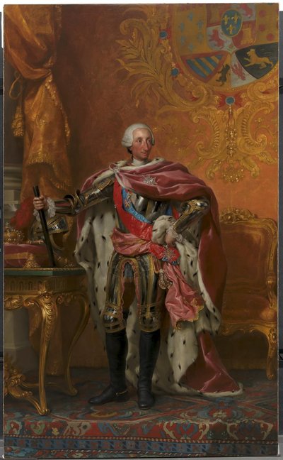Portræt af kong Charles III af Spanien af Anton Raphael Mengs